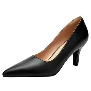 BUEUPU low heel pointed toe pump shoes womens 8 preppy classic‎ contemporary